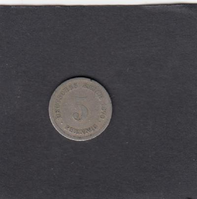 Beschrijving: 5 Pfennig  